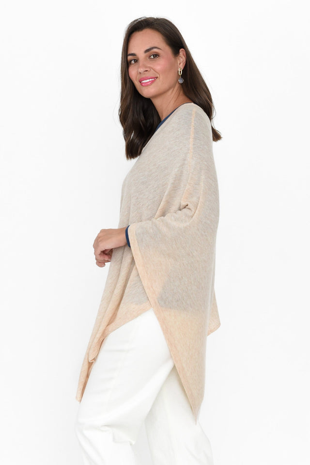 Haly Oat Wool Blend Poncho image 3