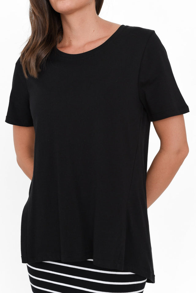 Hamilton Black Cotton Tee