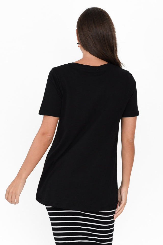 Hamilton Black Cotton Tee