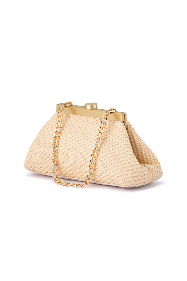 Hanna Natural Woven Clutch image 5