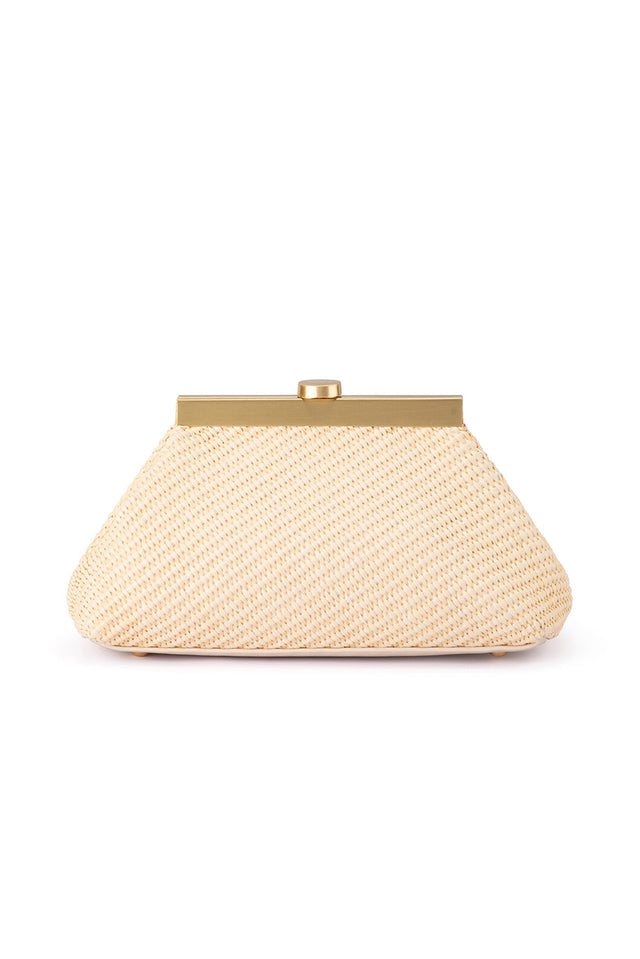 Hanna Natural Woven Clutch image 1