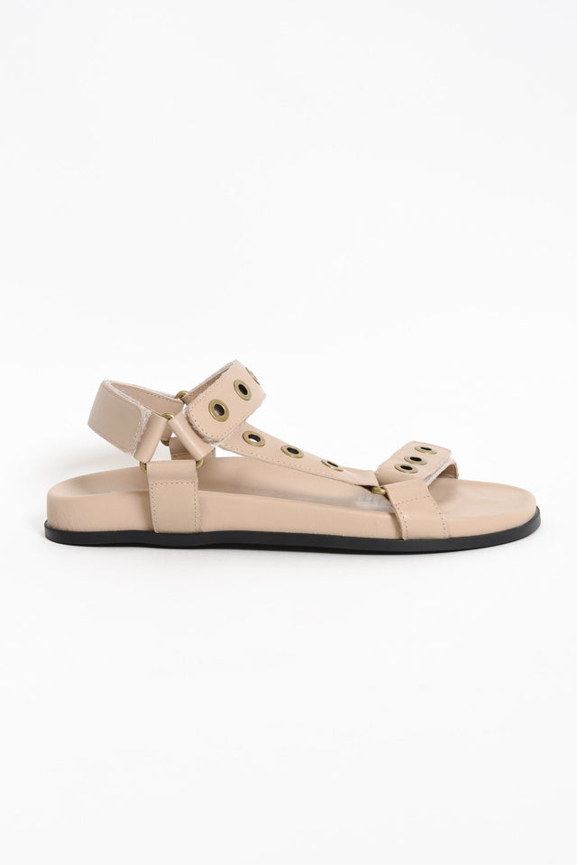 Herished Stone Leather Velcro Sandal image 2