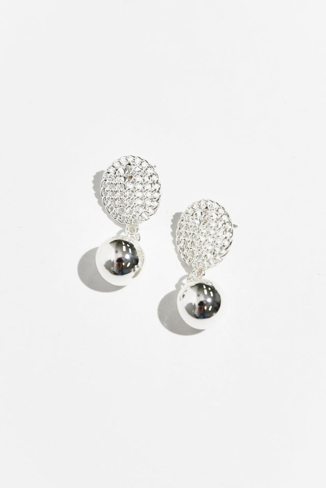 Hilma Silver Ball Drop Earrings image 1