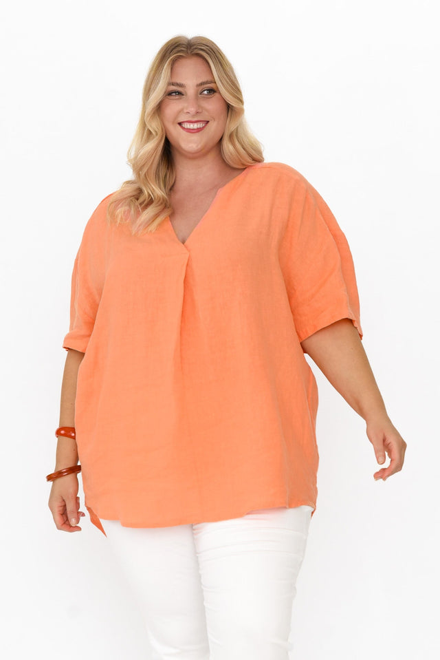 plus-size,curve-tops,plus-size-sleeved-tops,plus-size-tunics,plus-size-linen-tops  alt text|model:Caitlin image 7