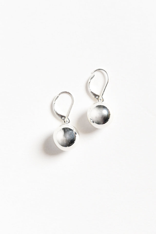 Honoria Silver Ball Earrings image 1