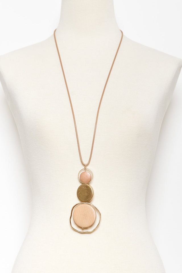 Huxley Wooden Pendant Necklace