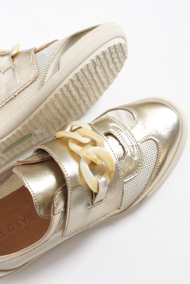 Jayden Gold Buckle Mesh Sneaker