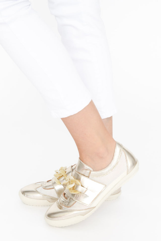 Jayden Gold Buckle Mesh Sneaker image 1