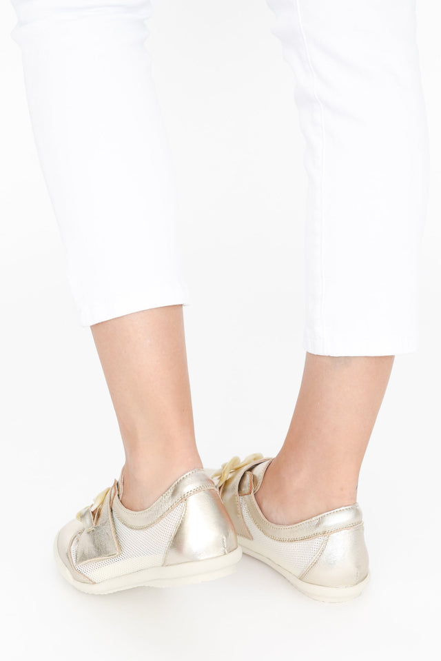 Jayden Gold Buckle Mesh Sneaker image 7