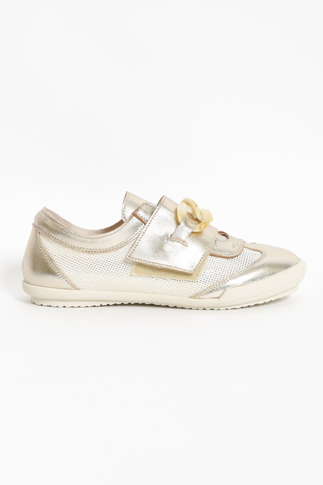 Jayden Gold Buckle Mesh Sneaker