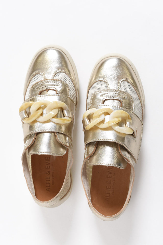 Jayden Gold Buckle Mesh Sneaker image 5