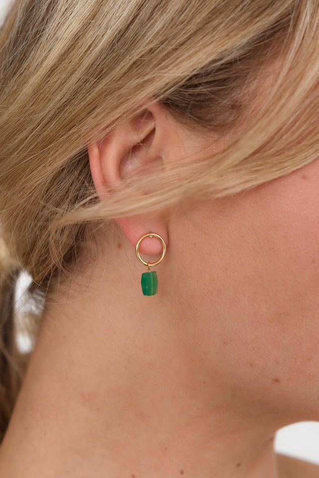 Jeanne Emerald Cut Drop Earrings image 1