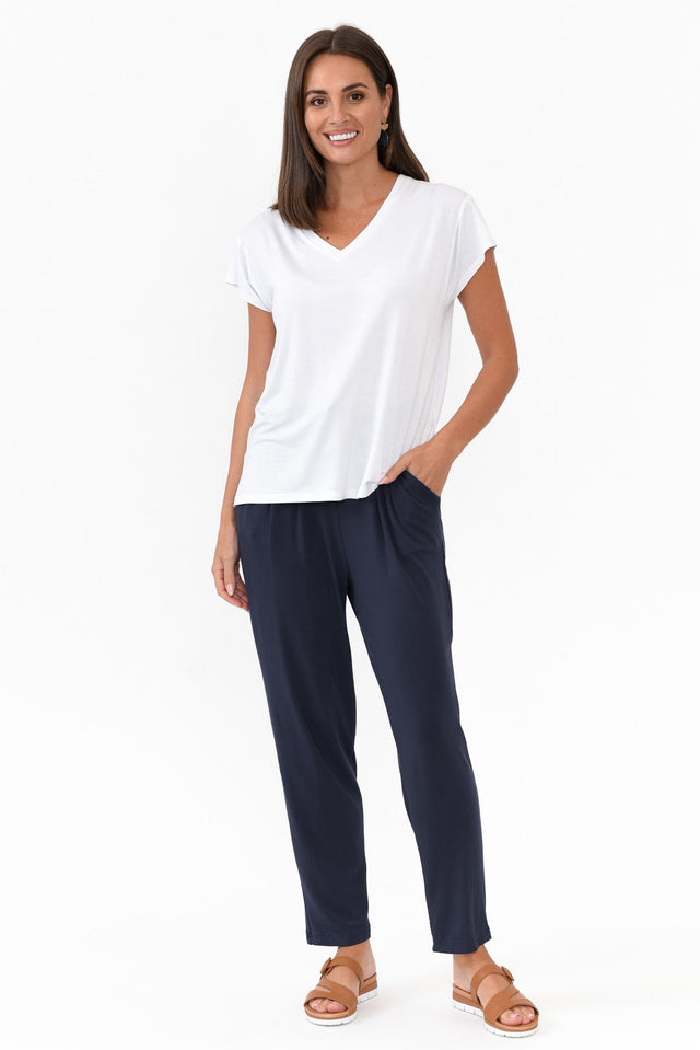 Alabama Navy Modal Straight Leg Pants