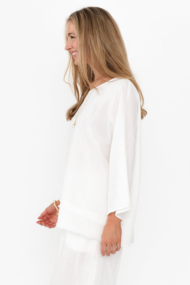 Johanna White Layered Top