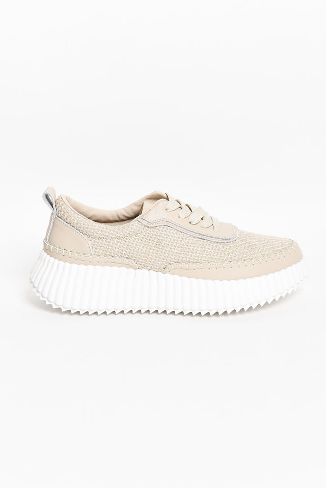 Jordi Natural Raffia Leather Sneaker image 2