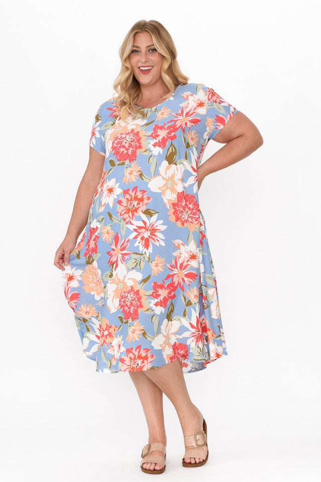 June Blue Garden Swing Dress image 12