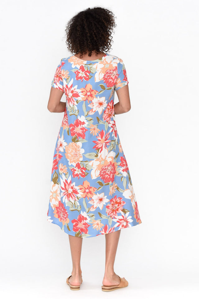 June Blue Garden Swing Dress image 7