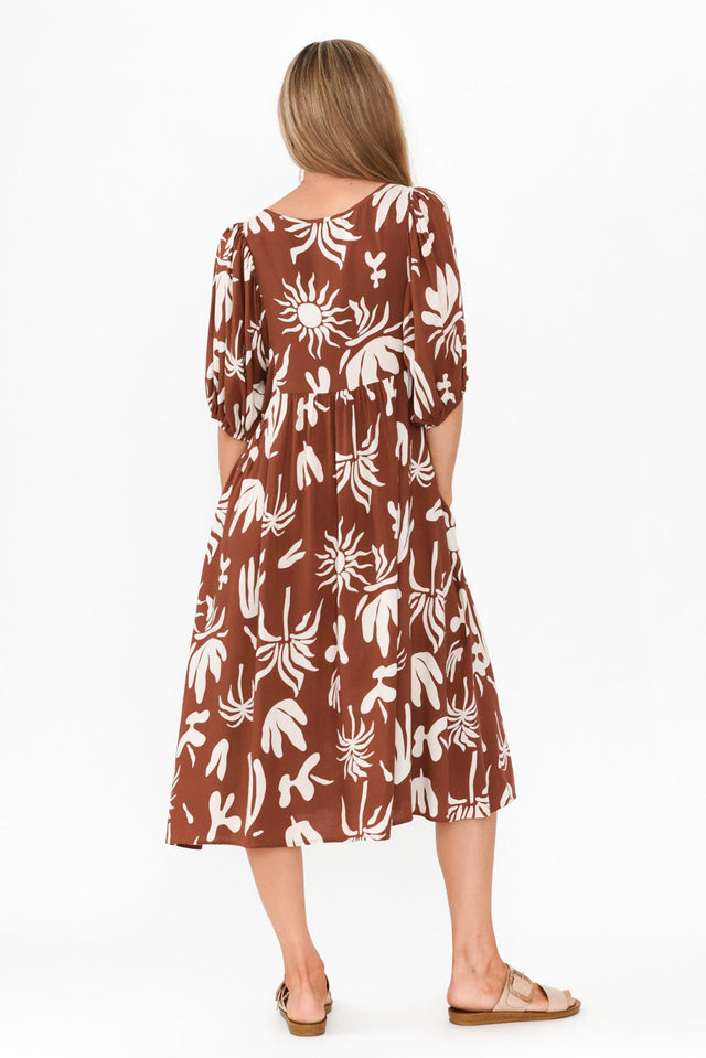 Kacey Brown Tropical Button Dress