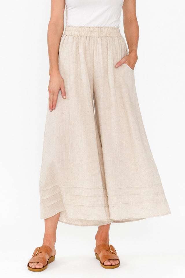 Kaleo Beige Cropped Pocket Pants image 1