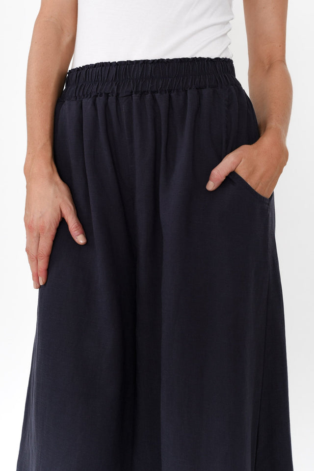 Kaleo Navy Cropped Pocket Pants image 6