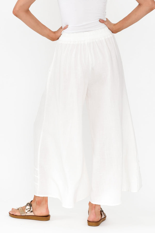 Kaleo White Cropped Pocket Pants