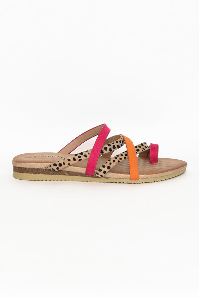 Kalua Fuchsia Cheetah Strappy Slide