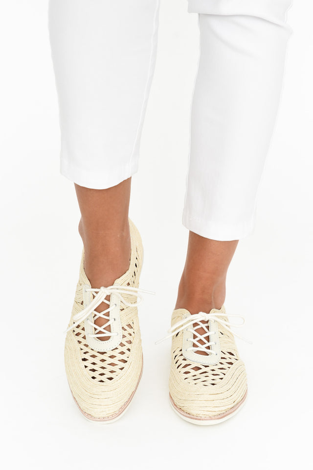 Kaye Cream Lace Up Shoe