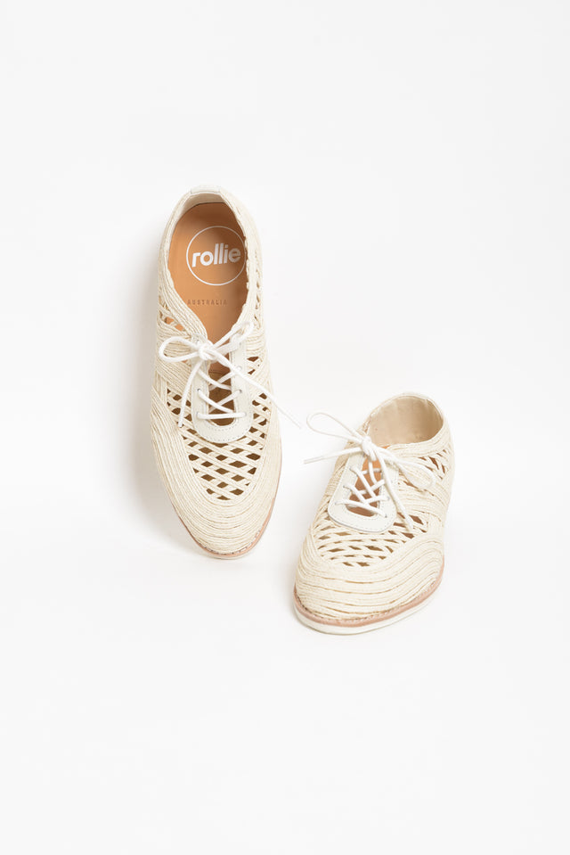 Kaye Cream Lace Up Shoe