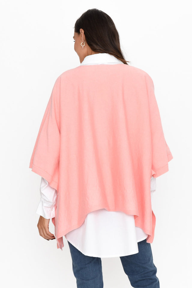 Kendi Blush Cotton Blend Poncho image 4