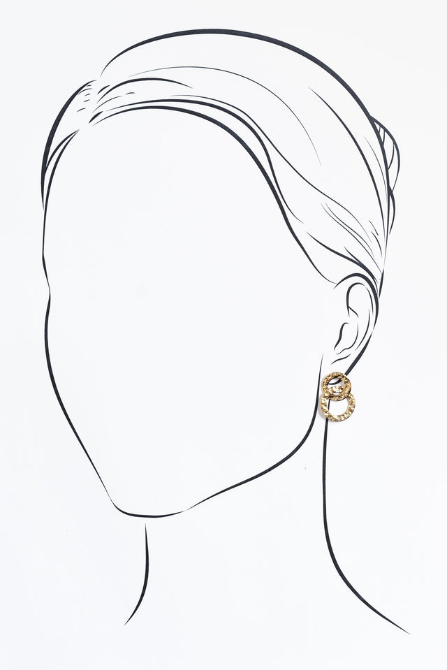 Kieb Gold Plated Drop Earrings
