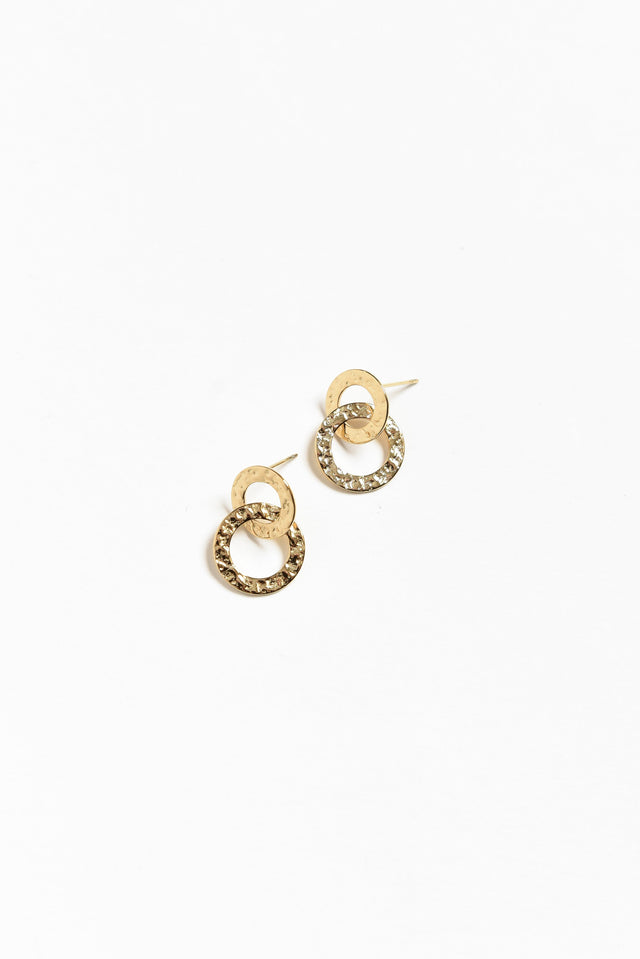 Kieb Gold Plated Drop Earrings image 1