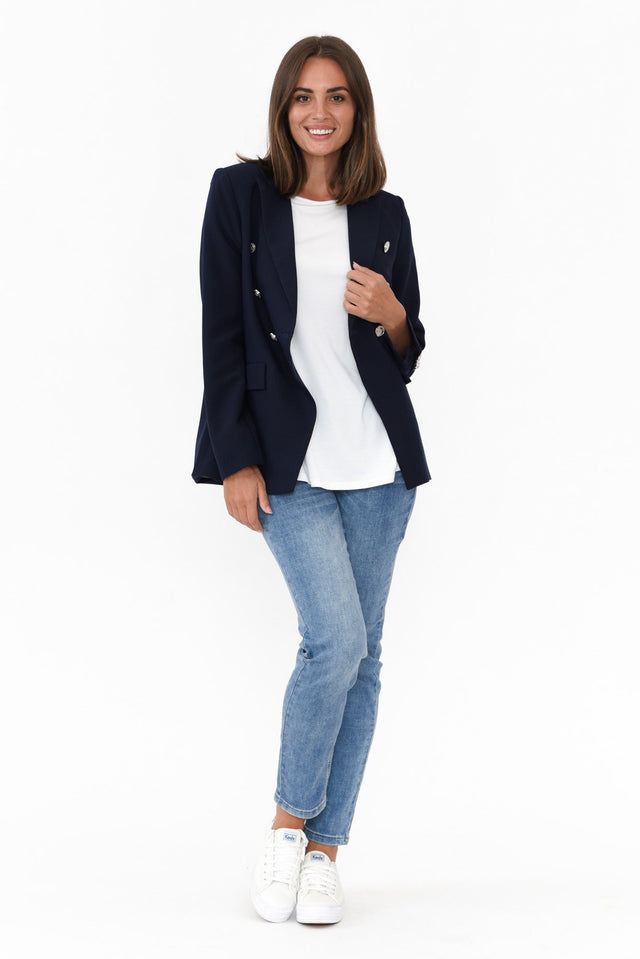 Lauren Navy Double Breasted Blazer image 2