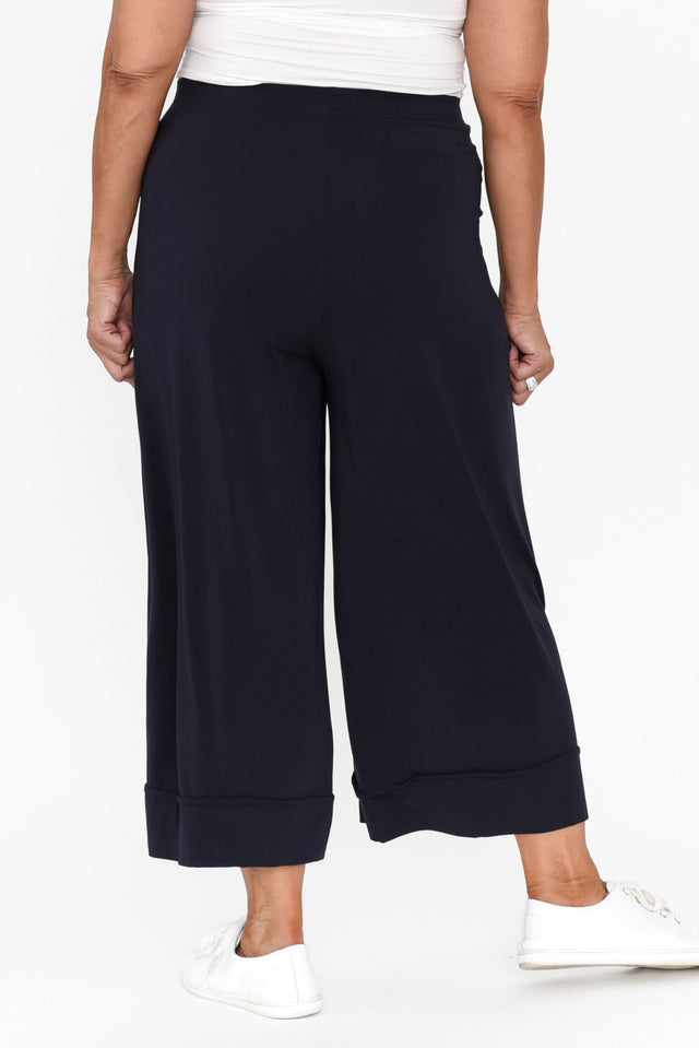 Lena Navy Micro Modal Resort Pants image 13