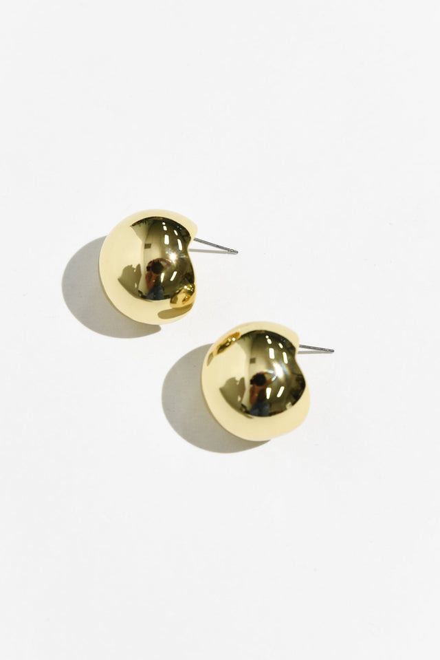 Leni Gold Ball Drop Earrings image 1