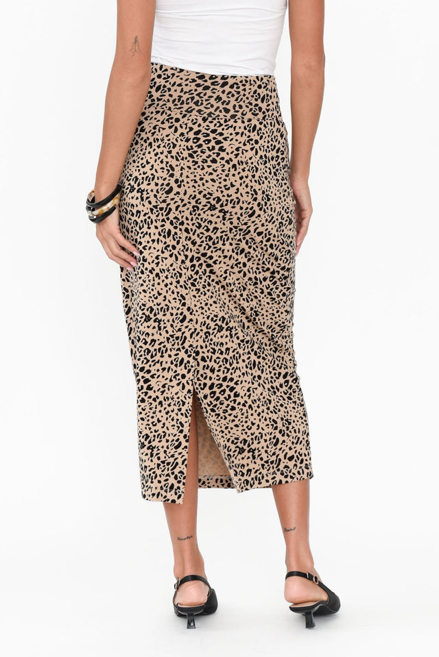 Leopard Bamboo Maxi Tube Skirt image 6