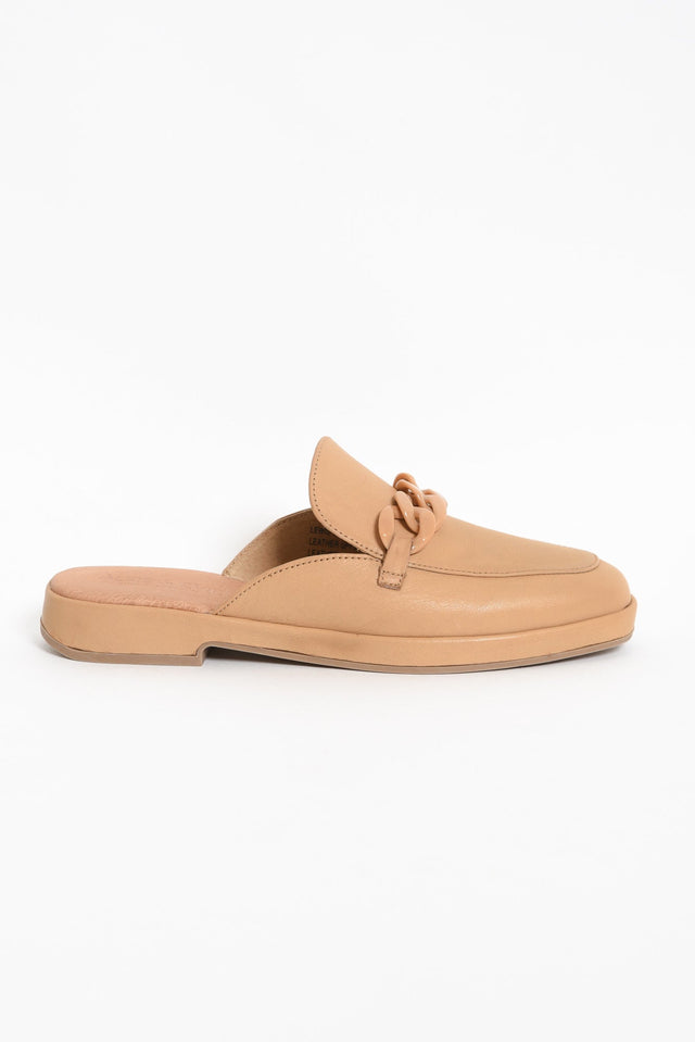 Lewis Camel Leather Buckle Mule image 4