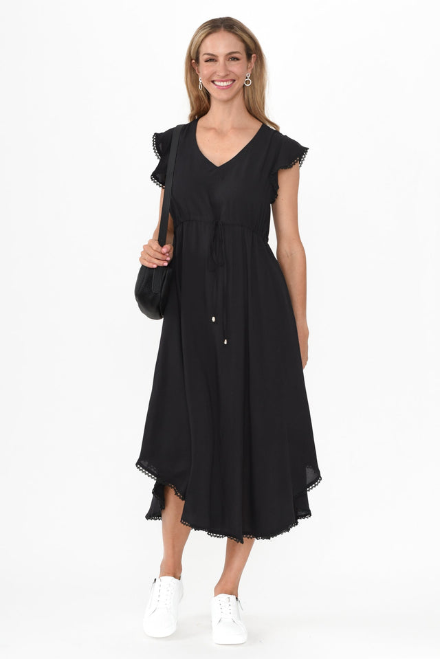 Libby Black Midi Dress