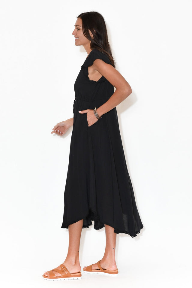 Libby Black Midi Dress image 5