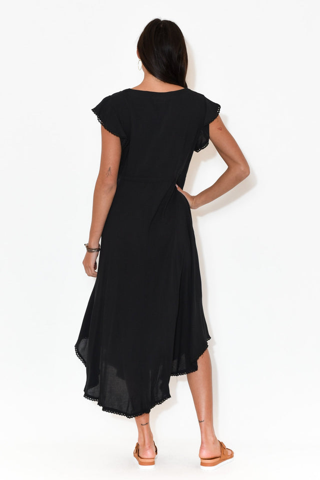 Libby Black Midi Dress image 6