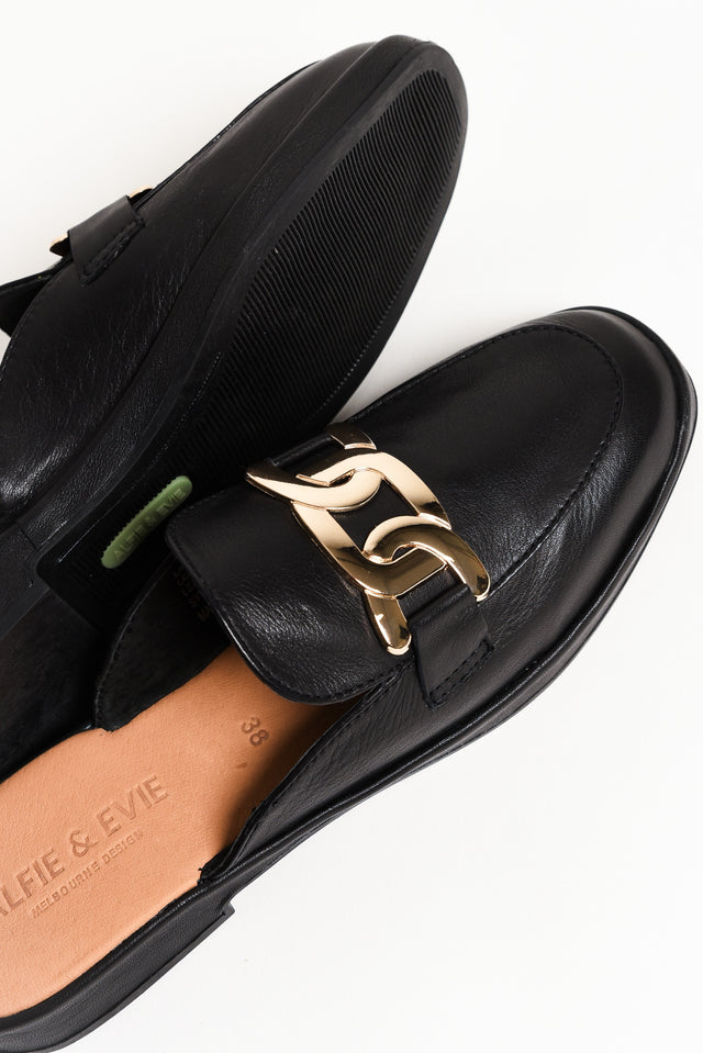 Lifeline Black Leather Mule image 4