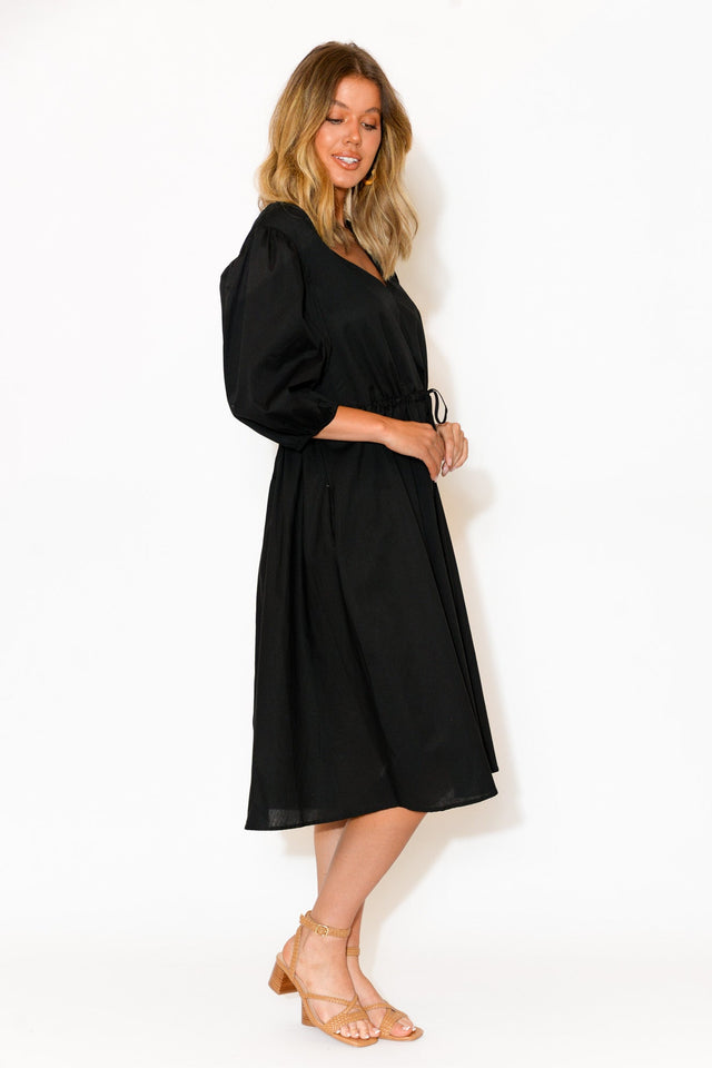 Life of Work Black Cotton Dress image 3