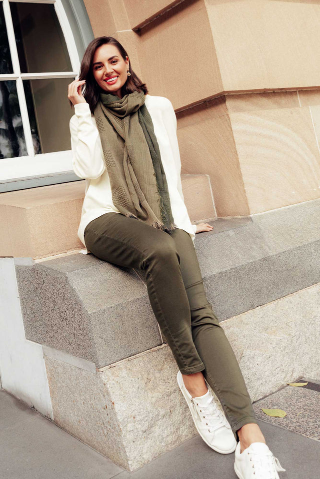 Margo Khaki Jogger Pants image 1