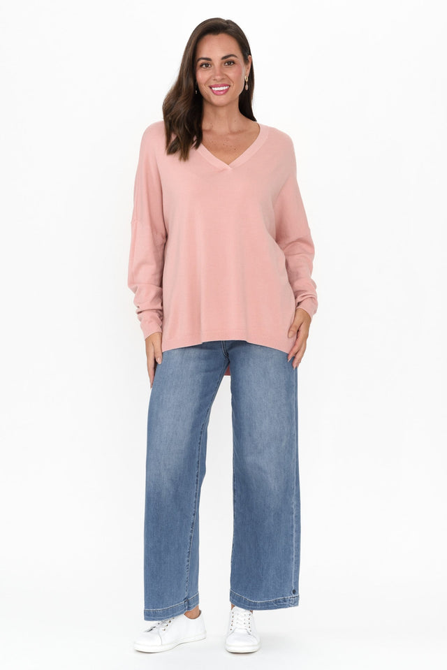 Linney Blush Wool Blend Sweater