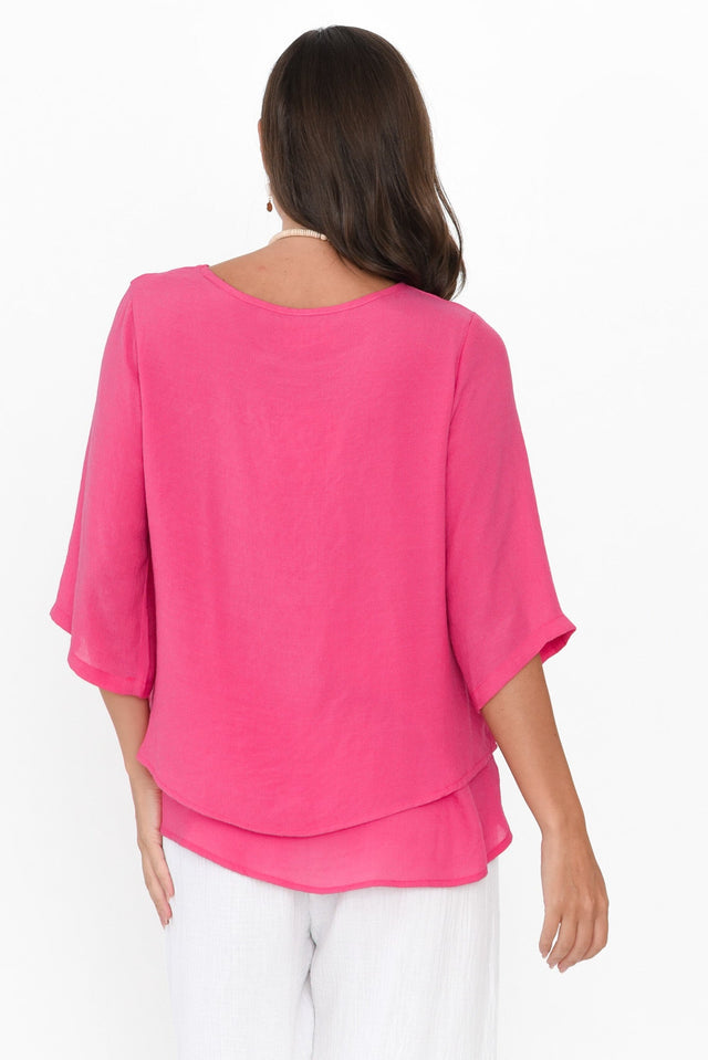 Liora Fuchsia Layered Top image 5