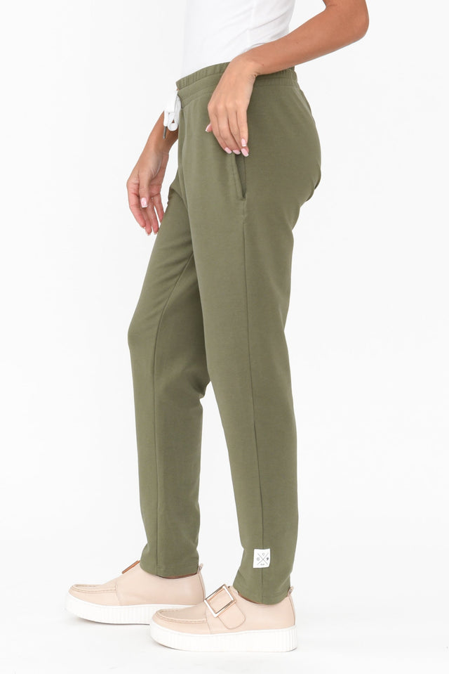 Lobby Khaki Cotton Relaxed Pants image 3