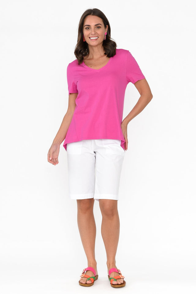 Luella Hot Pink Cotton Tee image 7