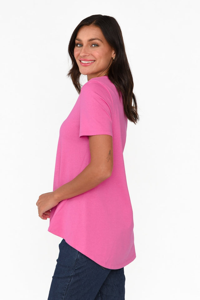 Luella Hot Pink Cotton Tee image 5