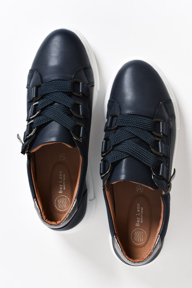 Luxury Navy Leather Sneaker