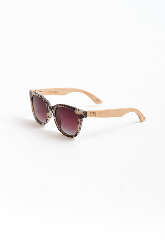 Lydia Tortoiseshell Wooden Sunglasses image 1