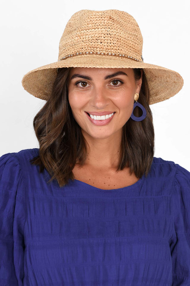 Magdalena Natural Raffia Safari Hat image 1